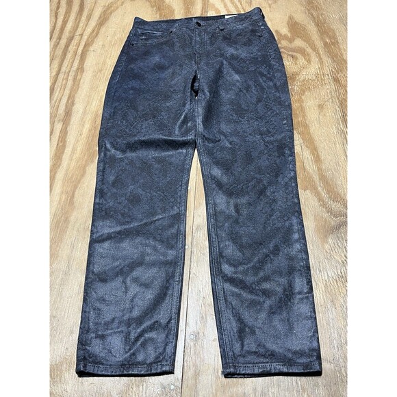 Rag & Bone Cate Mid Rise Ankle Skinny Snake-foil Women 27 Black @jeanbag - Picture 4 of 9